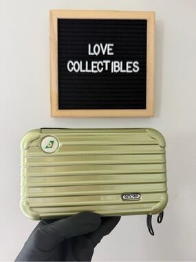 RIMOWA Olive Green Ridged Mini Case